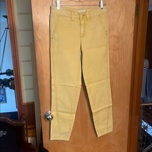 Anthropologie Yellow Ankle Jeans